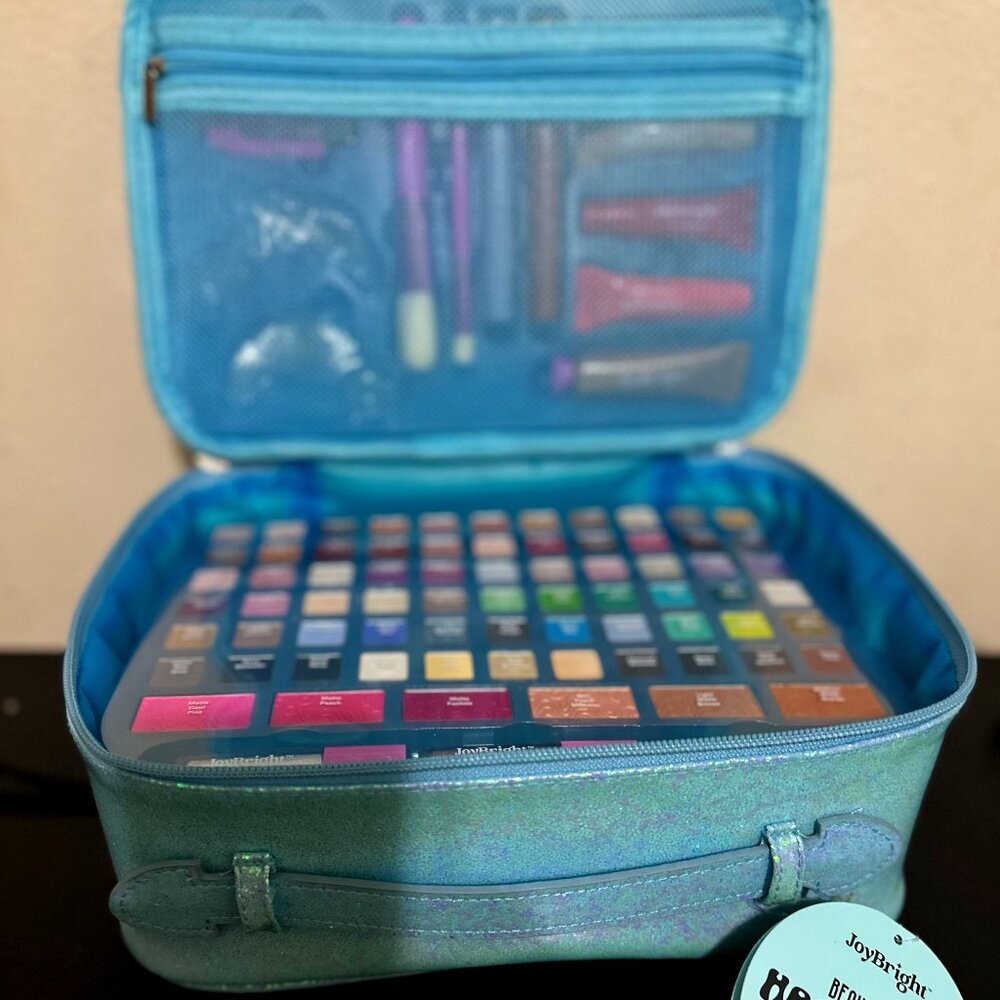 💄💋💙 NEW -  Ulta JoyBright Happy Hues Beauty Box - 88 Piece Makeup Collection